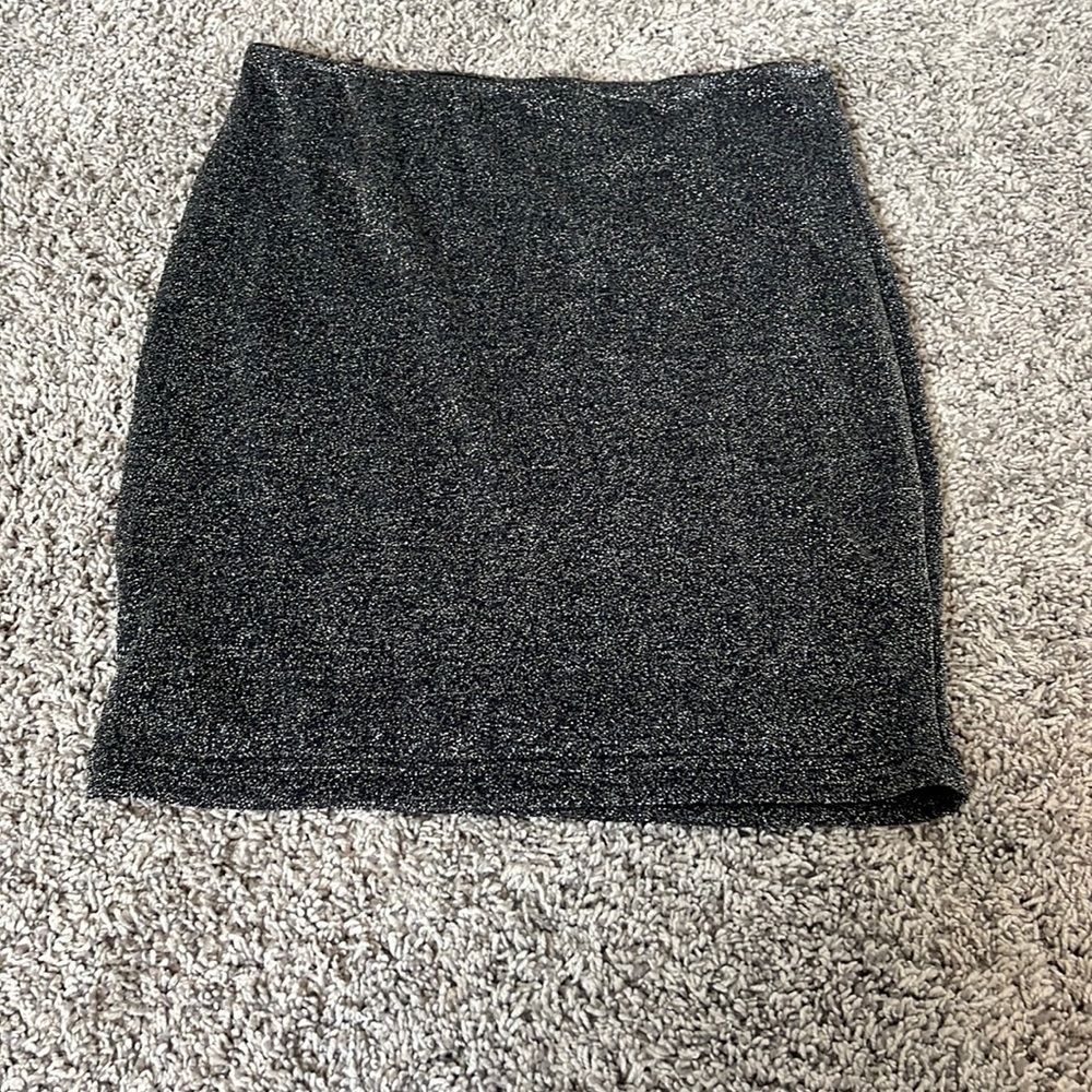 glitter pencil skirt